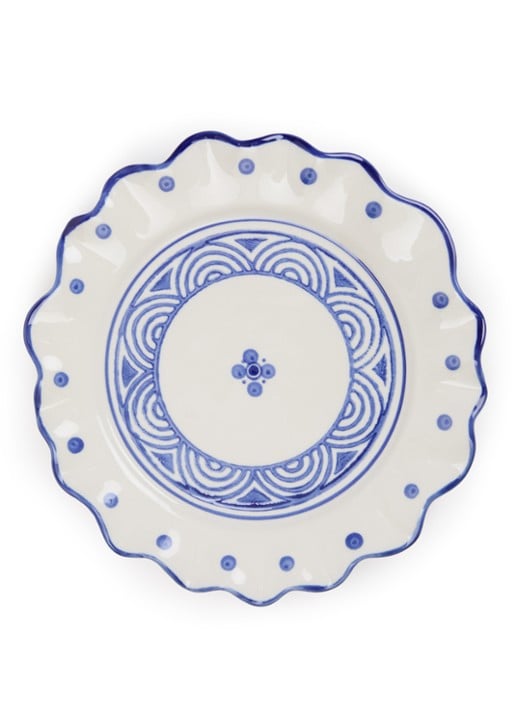 Heinen Delfts Blauw Majolica ontbijtbord 21,5 cm
