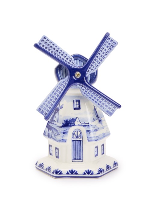Heinen Delfts Blauw Molen ornament 21,5 cm