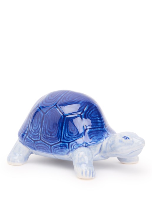 Heinen Delfts Blauw Schildpad ornament 6 cm
