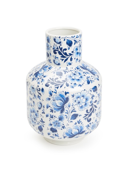 Heinen Delfts Blauw Vaas 35 cm