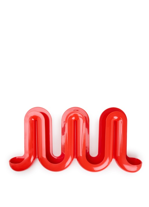 Heller Swell wandkapstok 73 cm - voorkant rood