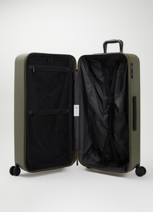 Herschel Supply Heritage Hardshell spinner large 81 cm - voorkant 4 olijfgroen