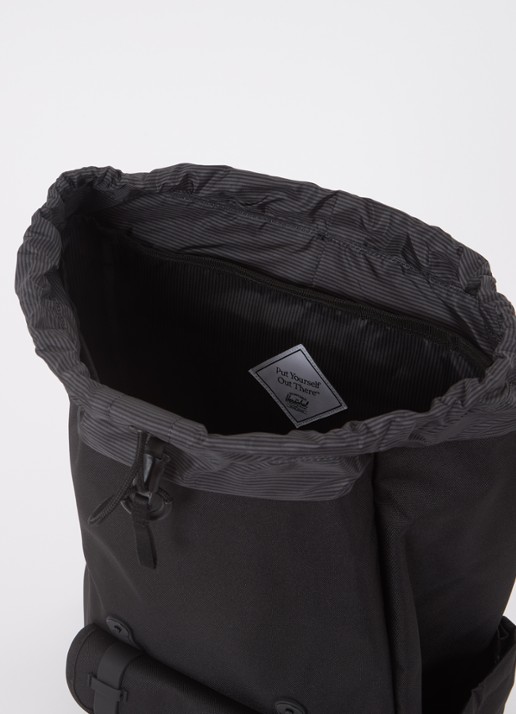 Herschel Supply Little America rugzak met 16 inch laptopvak - detail 2 zwart