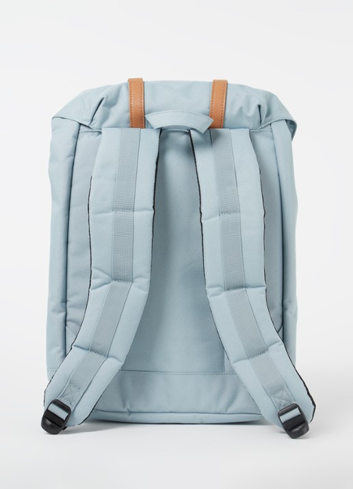 Herschel Supply Retreat S rugzak met 13 inch laptopvak - achterkant 3 blauwgrijs