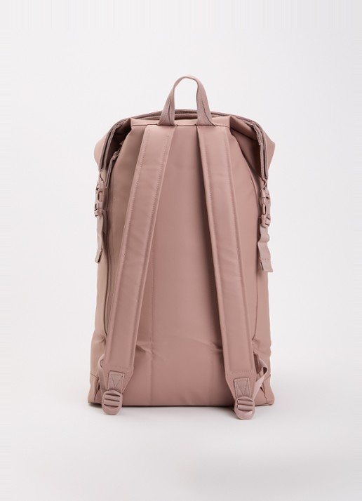 Herschel Supply Roll Top rugzak met 16 inch laptopvak en waterafstotende coating - achterkant oudroze