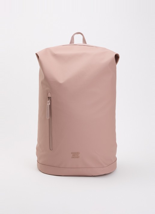 Herschel Supply Roll Top rugzak met 16 inch laptopvak en waterafstotende coating - voorkant 2 oudroze
