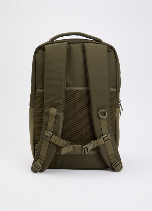 Herschel Supply Tech Division Kaslo rugzak met 15 inch laptopvak - achterkant mosgroen