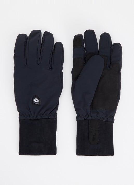 Hestra Diorit handschoenen met logo - voorkant zwart