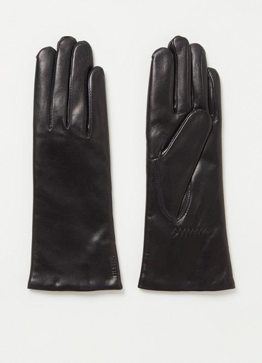 Hestra Elisabeth handschoenen van lamsleer - voorkant blauw
