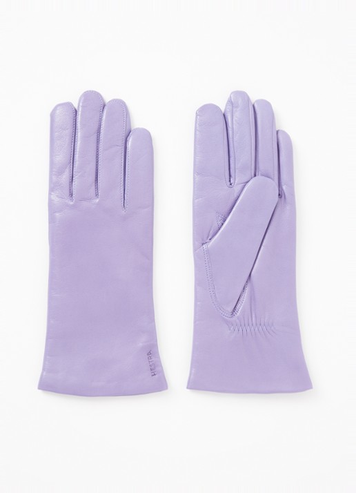 Hestra Elisabeth handschoenen van lamsleer - voorkant lavendel