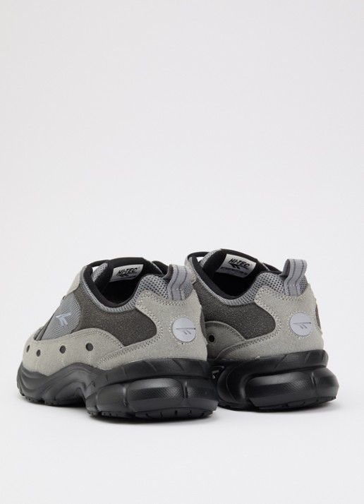 Hi-Tec Adv Racer sneaker met suède details - achterkant donkergrijs