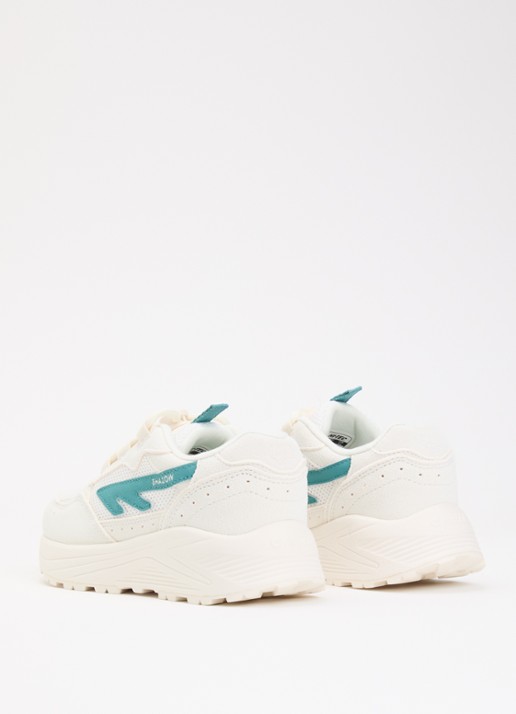 Hi-Tec HTS Kids Shadow Lace sneaker van suède met details van mesh - achterkant 7 creme