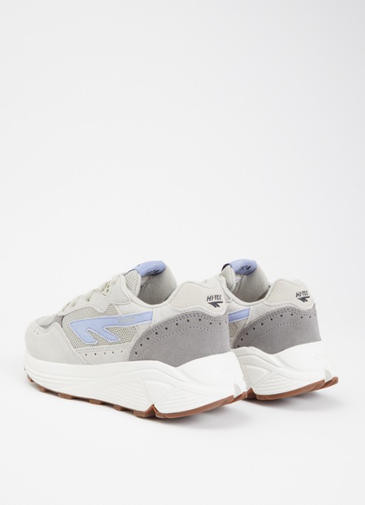 Hi-Tec HTS Shadow RGS sneaker met details van suède - achterkant 3 lichtgrijs