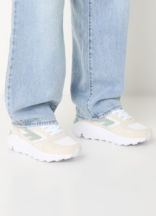 Hi-Tec HTS Shadow RGS sneaker met suède details - voorkant 5 wit