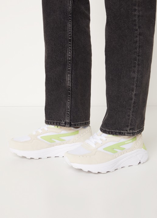 Hi-Tec HTS Shadow RGS sneaker met suède details - voorkant 6 lichtgroen