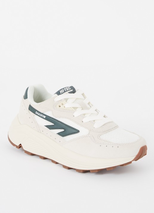 Hi-Tec HTS Shadow RGS sneaker met suède details - voorkant 5 donkergroen