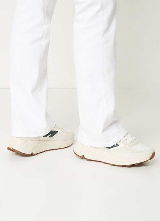 Hi-Tec HTS Shadow RGS sneaker met suède details - voorkant 6 donkergroen