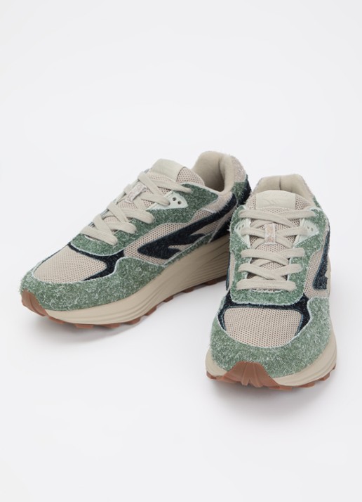 Hi-Tec HTS Shadow RGS sneaker met suède details - detail legergroen