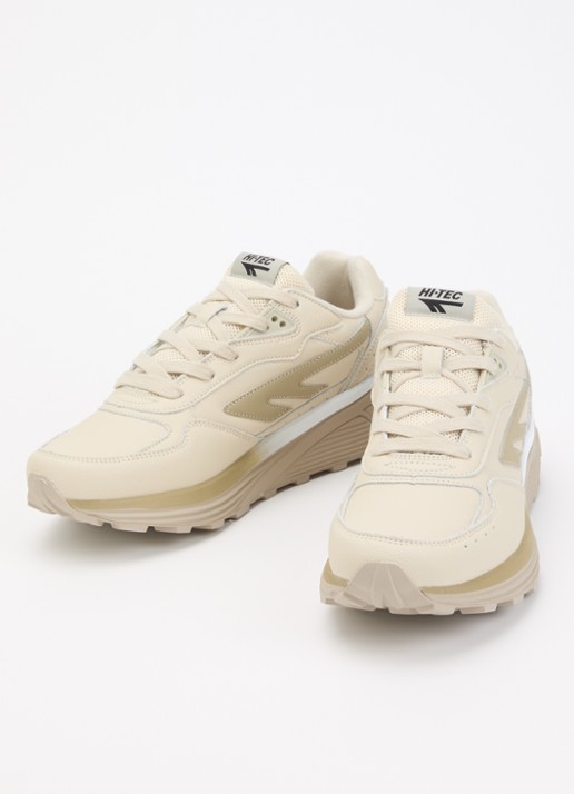 Hi-Tec HTS Shadow RGS sneaker van leer met logo - detail beige