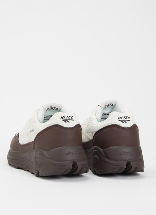 Hi-Tec HTS shadow RGS sneaker van mesh met details van suède  - achterkant bruin
