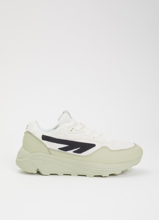 Hi-Tec HTS shadow RGS sneaker van mesh met details van suède  - voorkant 2 beige