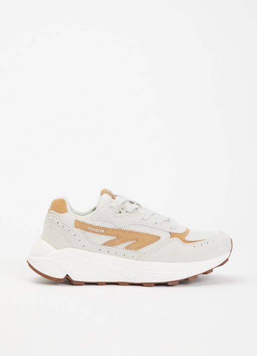 Hi-Tec HTS Shadow RGS sneaker van mesh met suède details - voorkant creme
