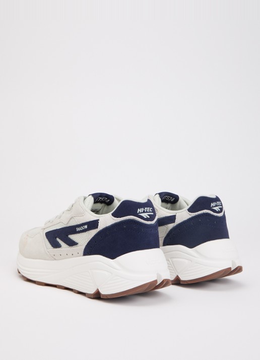 Hi-Tec HTS shadow RGS sneaker van mesh met suède details - achterkant donkerblauw