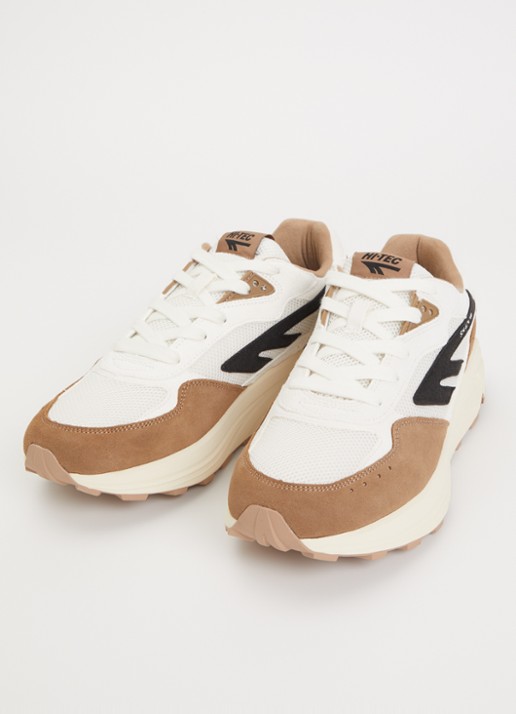 Hi-Tec HTS shadow RGS sneaker van mesh met suède details - detail lichtbruin