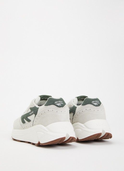 Hi-Tec HTS shadow RGS sneaker van mesh met suède details - achterkant 4 creme