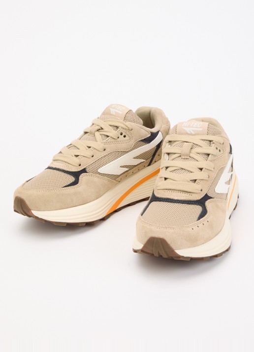 Hi-Tec HTS Shadow RGS sneaker van suède met details van mesh - detail 3 donkerbeige