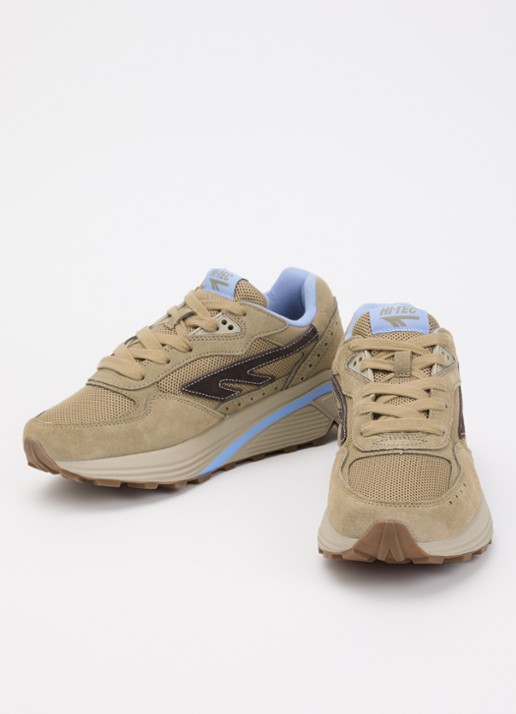 Hi-Tec HTS Shadow RGS sneaker van suède met details van mesh - detail 3 zand