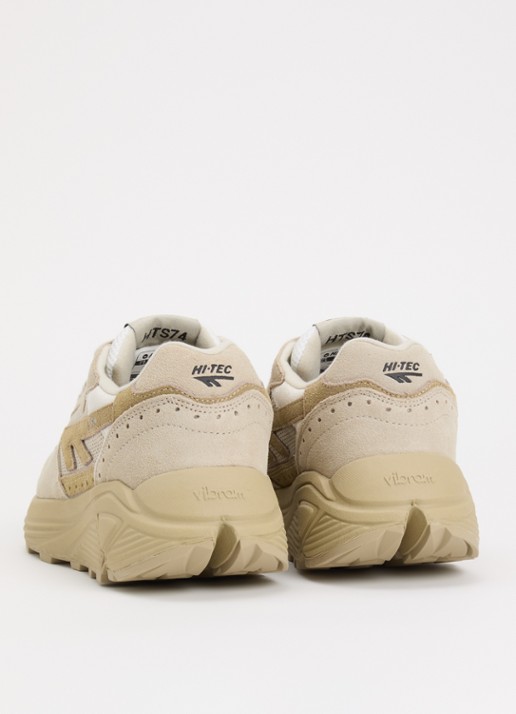 Hi-Tec HTS Shadow RGS sneaker van suède met details van mesh - achterkant 5 beige