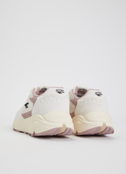 Hi-Tec HTS Shadow RGS sneaker van suède met mesh details - achterkant ivoor