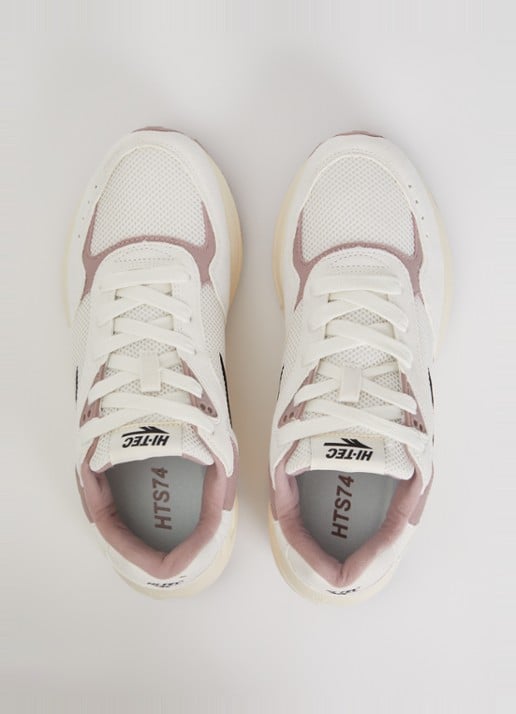 Hi-Tec HTS Shadow RGS sneaker van suède met mesh details - detail 4 ivoor