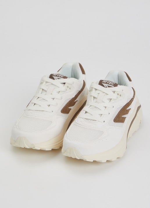Hi-Tec HTS Shadow RGS sneaker van suède met mesh details - detail gebroken wit
