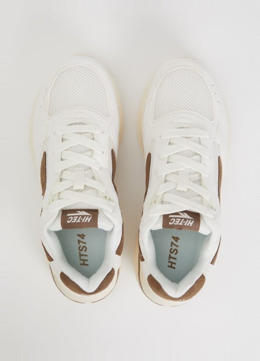 Hi-Tec HTS Shadow RGS sneaker van suède met mesh details - detail 2 gebroken wit