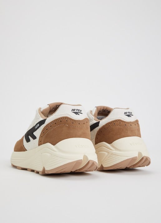 Hi-Tec HTS Shadow RGS sneaker van suède met mesh details - achterkant 5 lichtbruin