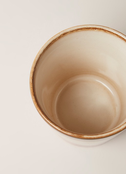 HKliving 70's Dunes kopje 18 cl - detail 3 beige