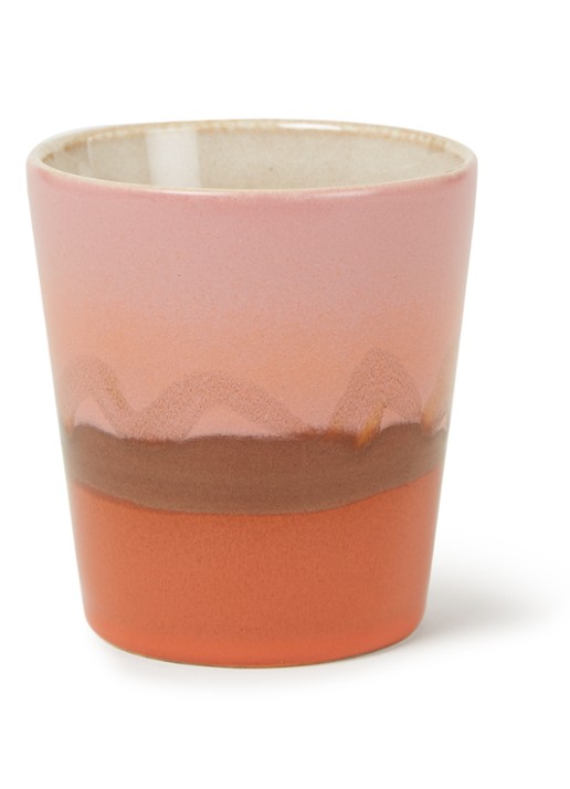 HKliving 70's Mars kopje 18 cl - voorkant oranjebruin