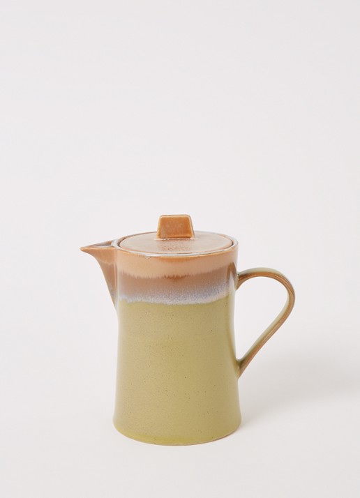 HKliving 70's Peat theepot 1 liter - voorkant 3 lichtgroen