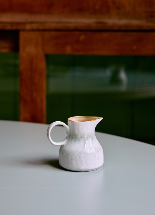 HKliving 70's Petal melkkan 12,8 cl - voorkant 2 lichtblauw