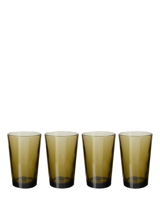 HKliving 70s Glassware theeglas 43 cl set van 4