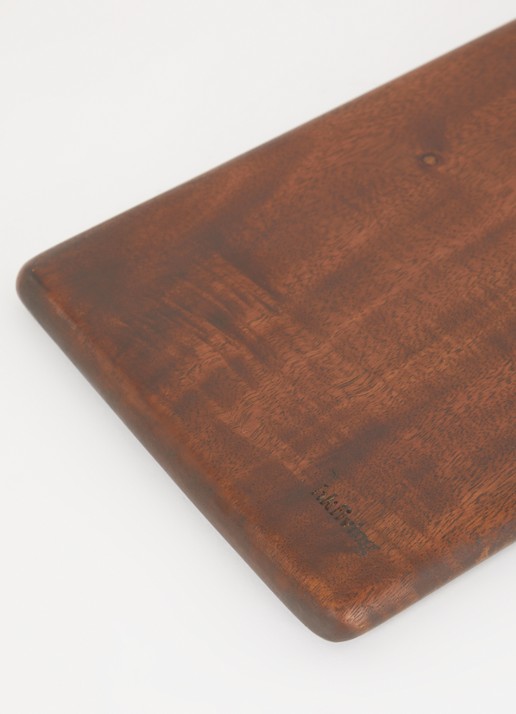 HKliving Acacia M broodplank 60 x 15 cm - voorkant 2 donkerbruin