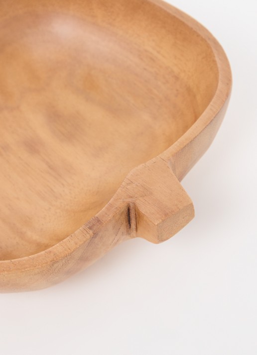 HKliving Acacia serveerschaal 17,8 cm - voorkant 2 bruin