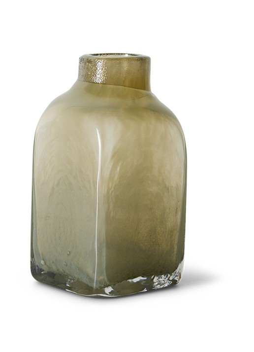 HKliving Atelier vaas 20 cm - voorkant 2 groen