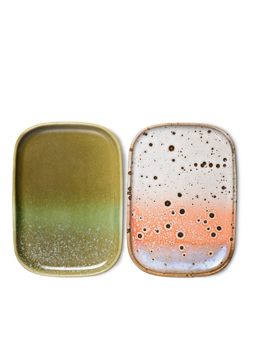 HKliving Atlas serveerschaal 14,5 cm set van 2