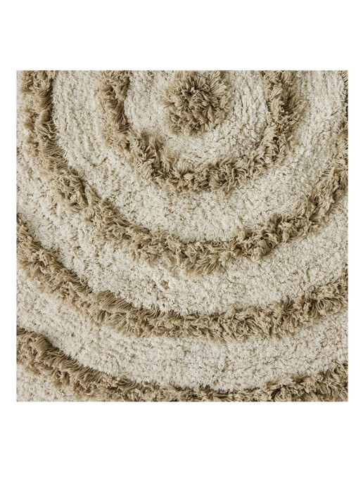 HKliving Badmat ø120 cm - detail 2 khaki