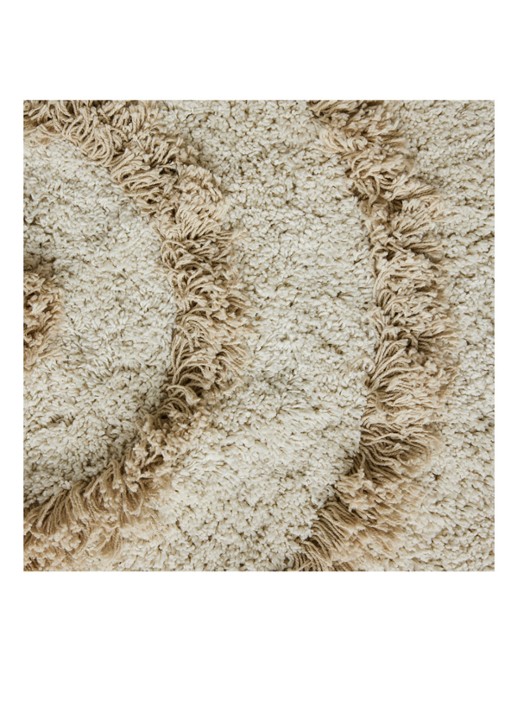 HKliving Badmat ø80 cm - voorkant 2 khaki