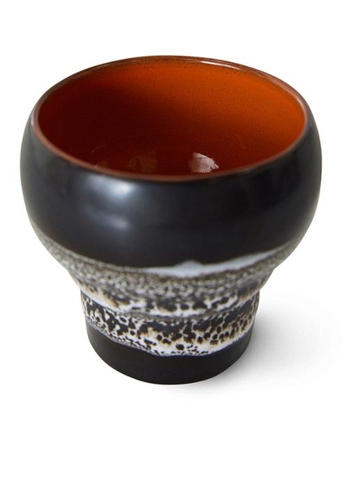 HKliving Basalt koffiekopje 24 cl set van 2 - detail multicolor