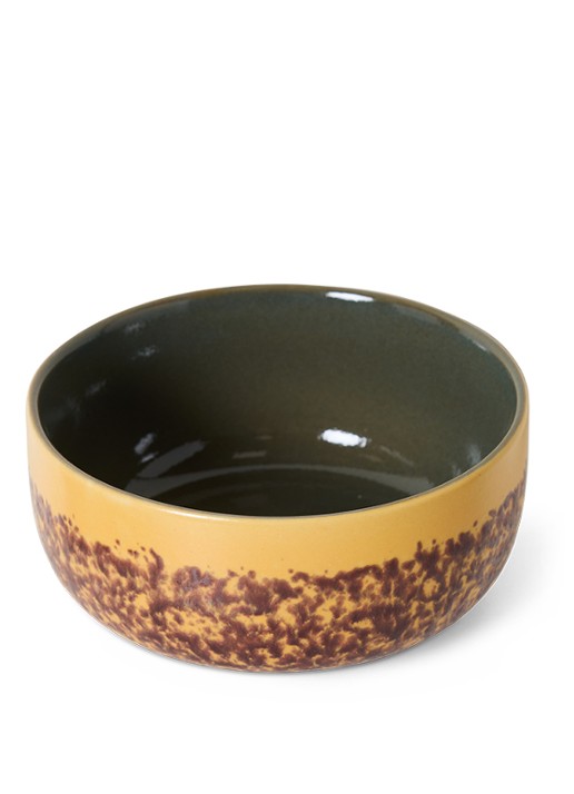 HKliving Bay dessert kom 12,5 cm - voorkant 3 bruin